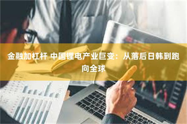 金融加杠杆 中国锂电产业巨变：从落后日韩到跑向全球